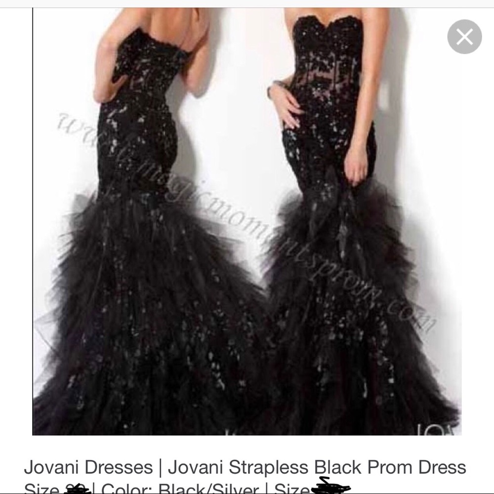 Jovani Strapless Prom Dress